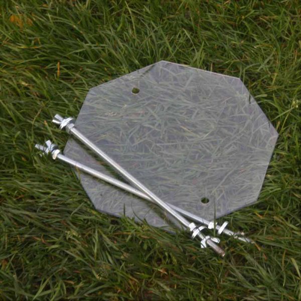 Rain Guard for Moth Trap - Polycarbonate - L26 x W26 x H0.3 cm
