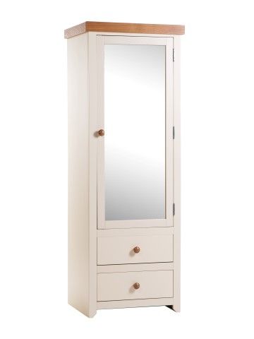 Jamestown 1 Mirrored Door, 2 Drawer Wardrobe