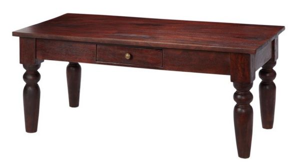 Jaipur Dark Mango Coffee Table - Solid Mango Wood - L55 x W45 x H110 cm