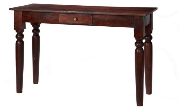 Jaipur Dark Mango Console Table - Solid Mango Wood - L45 x W122 x H76 cm