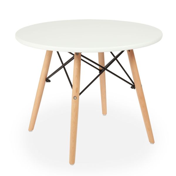 Child's Eiffel Round Table - L60 x W60 x H43 cm - White