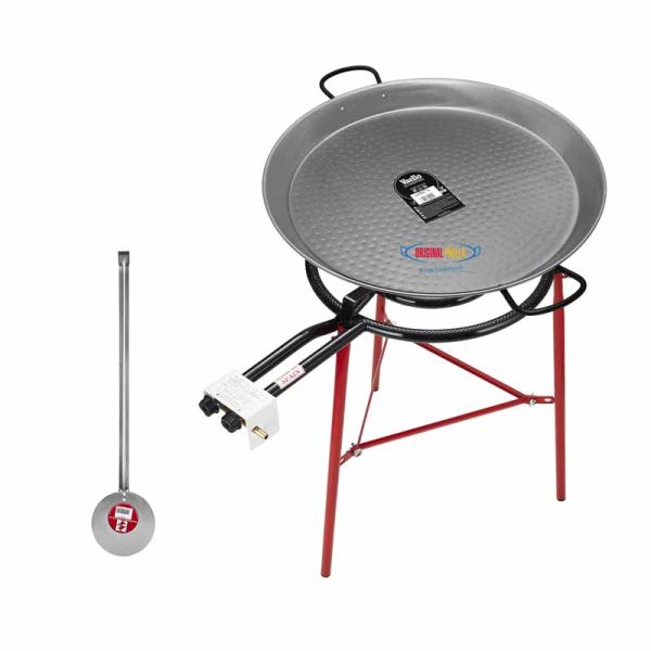 Paella Cooking Set with Burner - Steel - L70 x W74 x H65 cm - Multi