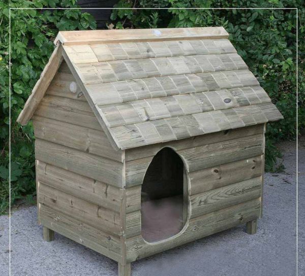 Sudbury Dane Kennel - Thick Marine Grade Ply - L95 x W125 x H138 cm