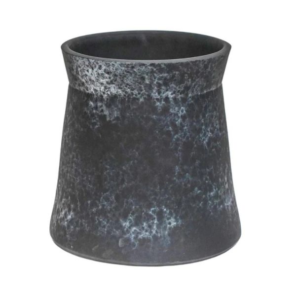 Kew Handthrown Planter - Ceramic - L27 x W27 x H27 cm - Basalt Blue