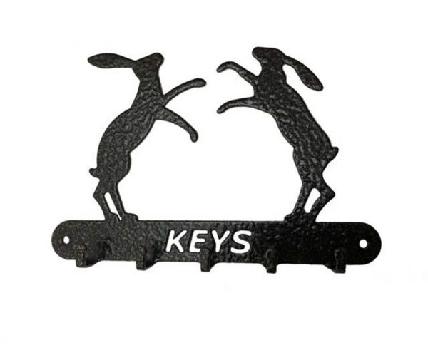 Boxing Hares Key Holder