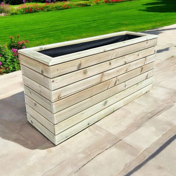 London Garden Planter - Pressure Treated Wood - L180 x W40 x H60 cm