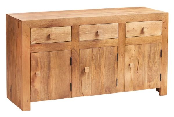 Toko Light Mango Large Sideboard - Solid Mango Wood - L45 x W135 x H75 cm