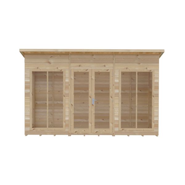 Lela 12x4 Summerhouse - L125.8 x W357 x H229.9 cm