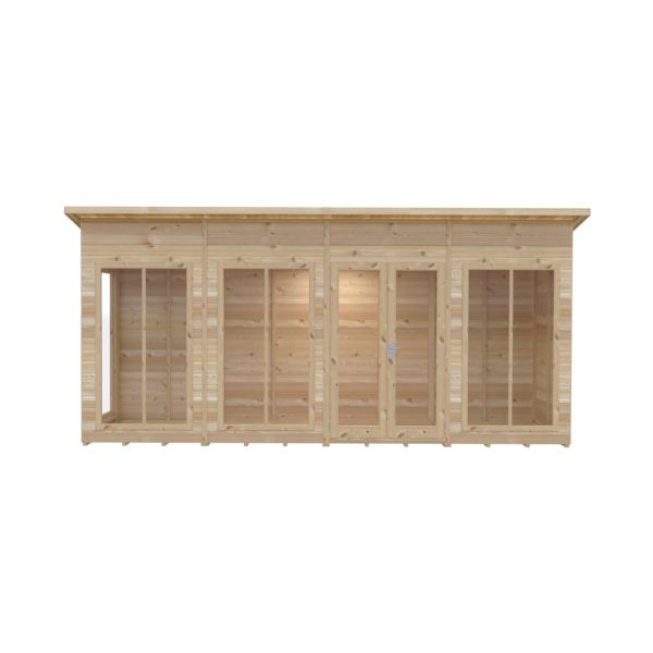 Lela 16x4 Summerhouse - L125.8 x W476 x H229.9 cm