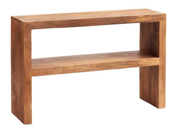 Toko Light Mango Console Table - Solid Mango Wood - L35 x W118 x H78 cm