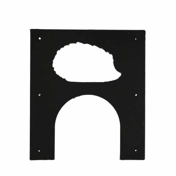 Eco Hedgehog Hole Plate - Pack of 2 - Polyethylene/Plastic - W23 x H26 cm