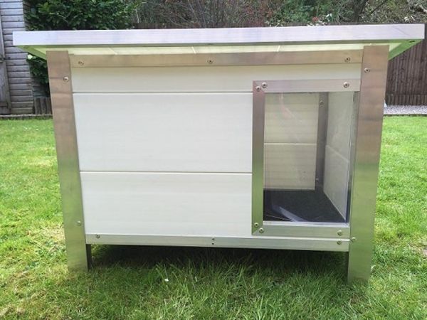 Kesgrave medium dog kennel - L62.5 x W100 x H75 cm - White