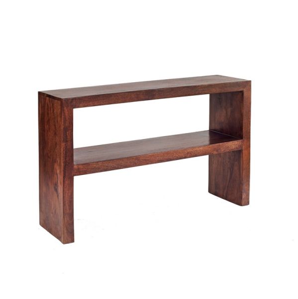 Toko Dark Mango Console Table - Solid Mango Wood - L35 x W118 x H78 cm