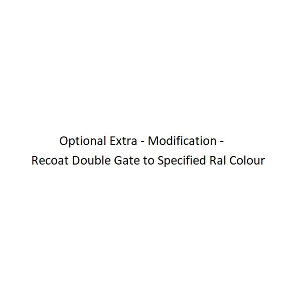 Modification - Recoat Double Gate to Specified Ral Colour