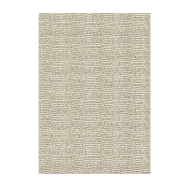 Barbara Rectangular Shaped Pebbled Rug - Wool/Polyester/Cotton - L200 x W140 x H1 cm - Cream
