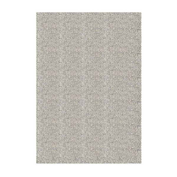 Emmie Rectangular Shaped Pebbled Rug - Wool/Polyester/Cotton - L200 x W140 x H1 cm - Grey