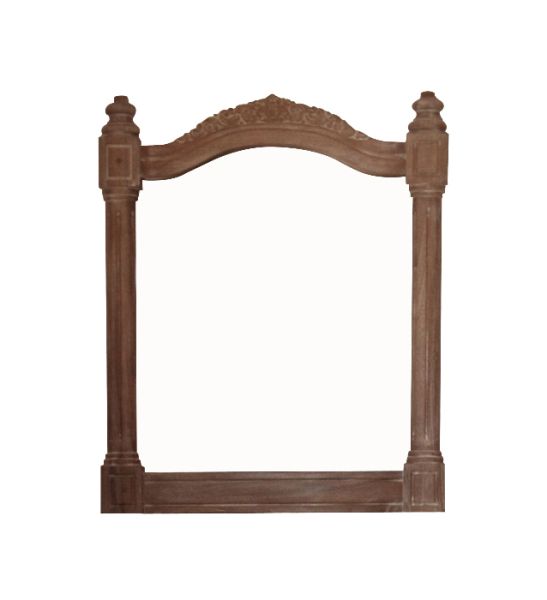 Belle French Weathered Mirror - Teak - L3 x W50 x H60 cm