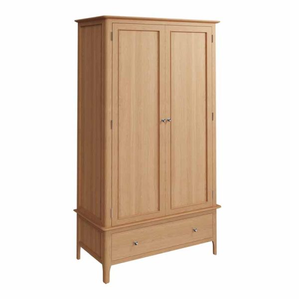 Light on sale pine wardrobe