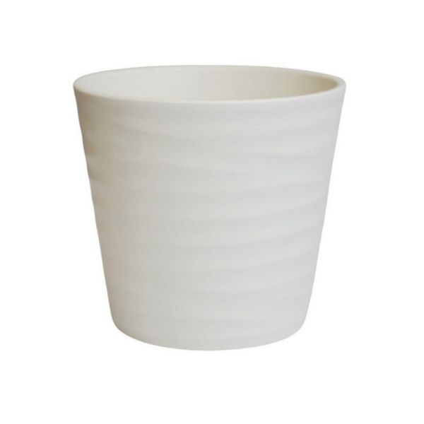 Oslo Cotton Taper Planter - L32 x W32 x H27 cm - White