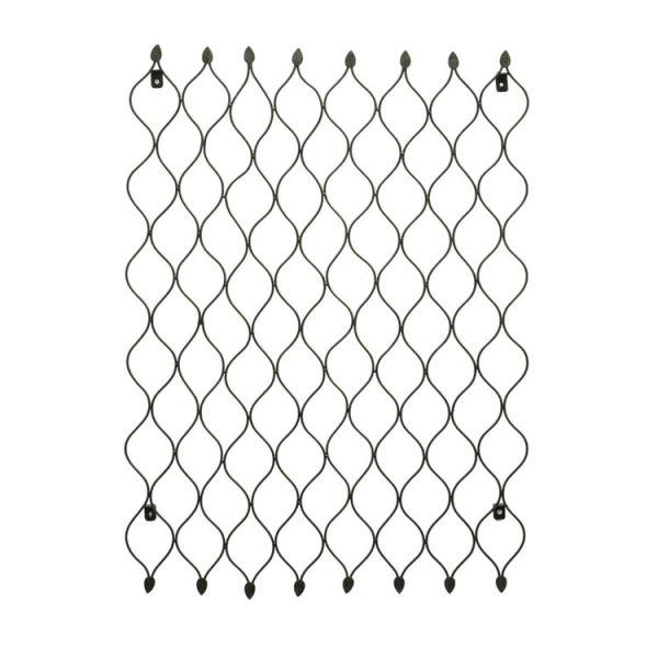 Outdoor Honeycomb Trellis - Mild Steel - L2.5 x W62 x H84 cm - Zinc