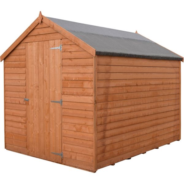7 x 5 Feet Overlap Dip Treated Value Range Apex Shed Single Door