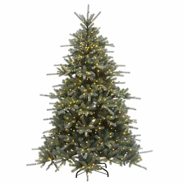 Ponderosa Fir Blue Tree with 800 WW LED Artificial Plant, Christmas Decoration, Artificial Christmas Tree