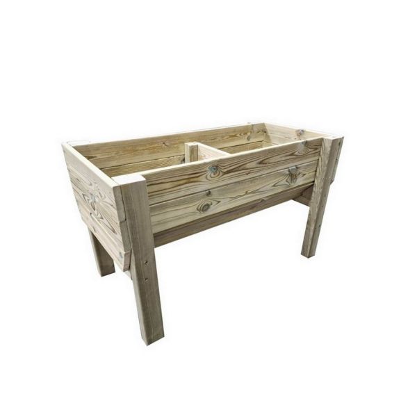 Multi Pack of 3 - Raised Veg Trug Garden Planter - Scandinavian Redwood - L52 x W150 x H60 cm - Minimal Assembly Required