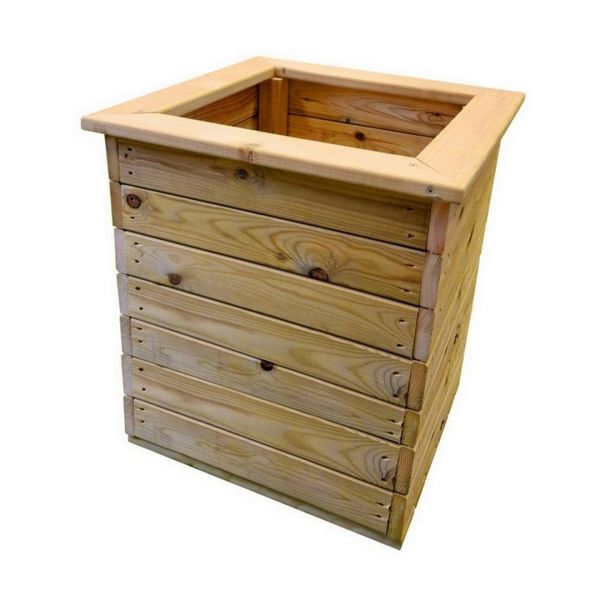 Multi Pack of 2 - Deluxe Square Planter - Timber - L50 x W50 x H53 cm - Fully Assembled