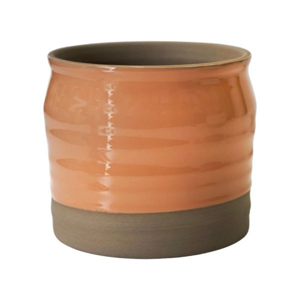 Puro Lipped Gloss Ripple Planter - L21 x W21 x H19 cm - Peach