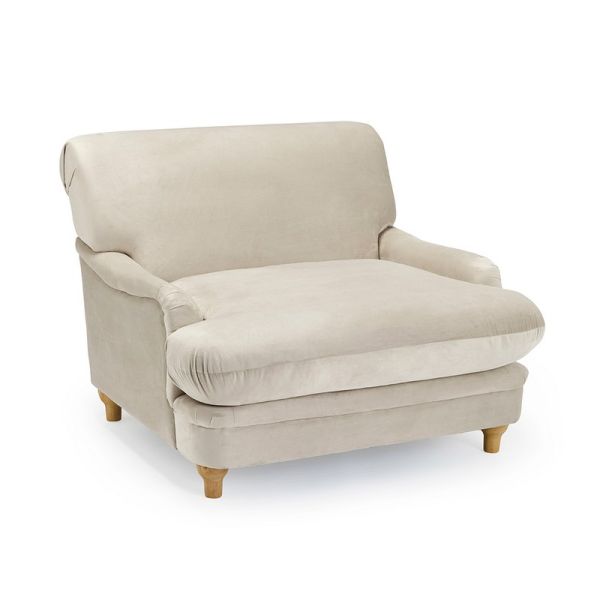 Plumpton Chair - Velvet - L109 x W106 x H84 cm - Beige