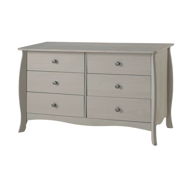 Provence Grey Washed Pine 3+3 Drawer Chest