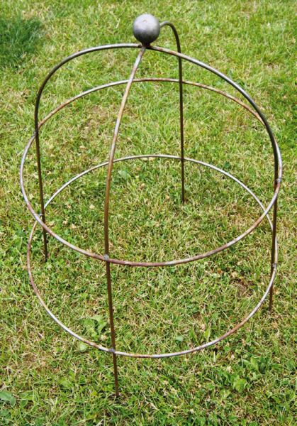 Bell Cloche 67 (The Plant Cage Support) (Pack of 2) - Steel - L50.8 x W50.8 x H67 cm - Bare Metal/Ready to Rust