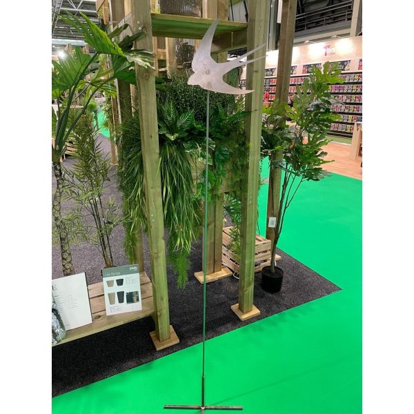 5 Feet Curved Swallow Plant Pin Garden Art (Pack of 3) - Ready To Rust