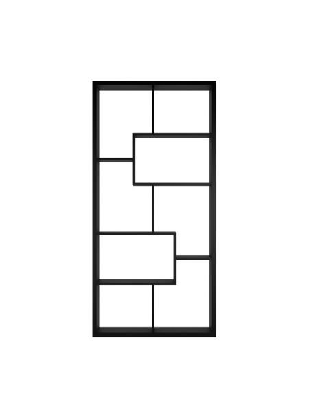 Quebec Shelving Unit - MDF - L29 x W89 x H180.5 cm - Black