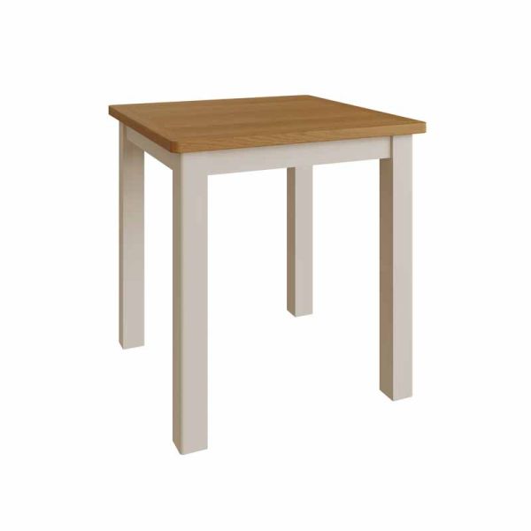 Fixed Top Table - Pine/MDF - L75 x W75 x H78 cm - Truffle