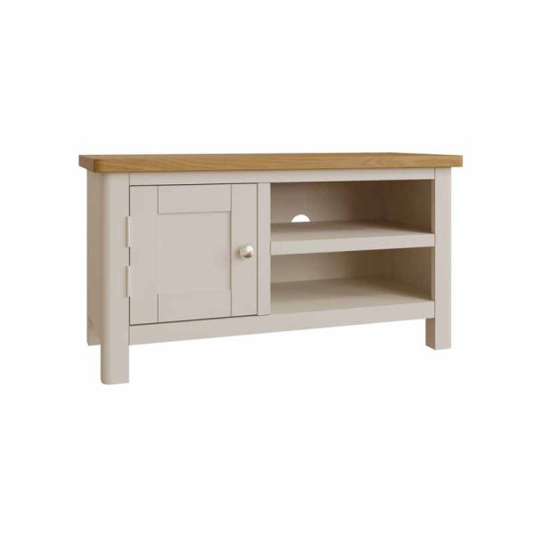 TV Unit - Pine/MDF - L90 x W38 x H45 cm - Truffle