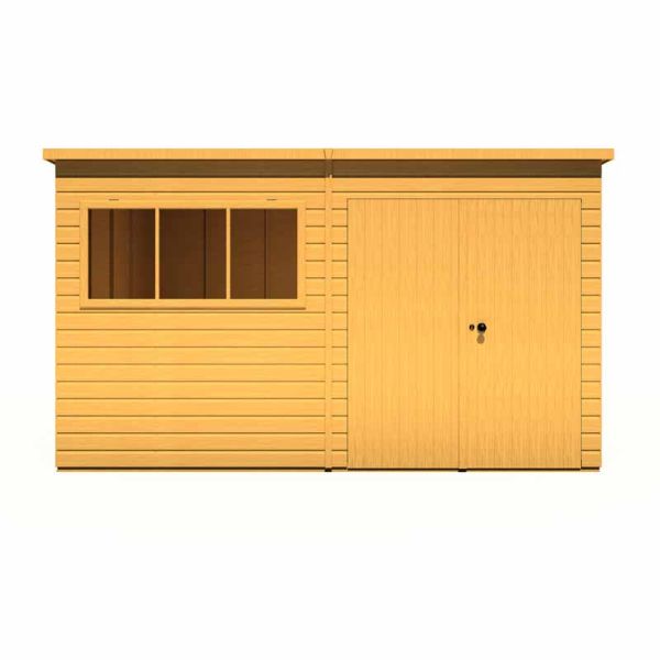 12 x 10 Feet Ranger Double Door Shed - L317 x W373.8 x H213.9 cm