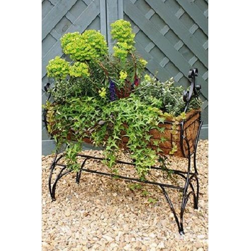 Regal 750 Planter - Solid Steel - L30 x W76 x H76 cm - Black