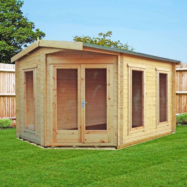 Rivington 28 mm Corner Log Cabin 10 x 14 Feet