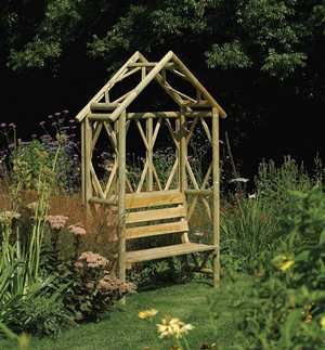 Rustic Seat - Garden Chair - L560 x W154 x H232 cm