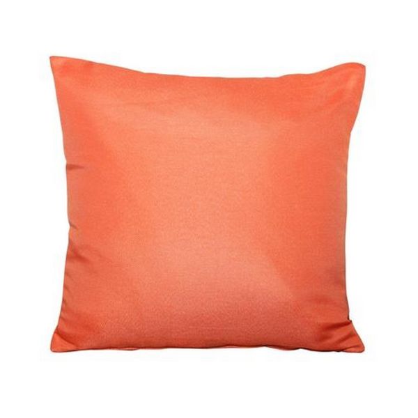 Plain Scatter Outdoor Cushion - Pack of 2 - Polyster - H10 x W45 x L45 cm - Orange