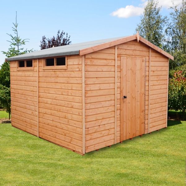 10 x 10 Feet Security Apex Handmade Garden Shed