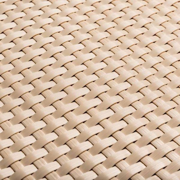 Poly Rattan Screen - Plastic - L100 x W100 x H100 cm - Cream