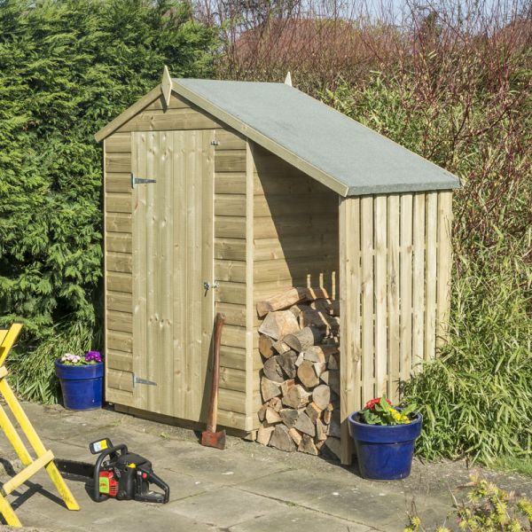 Oxford 4x3 Shed with Lean To 