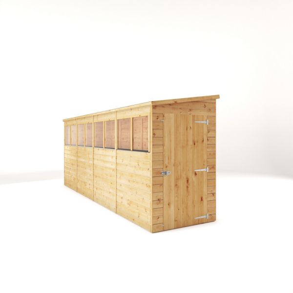 16 x 4 Feet Modular Shiplap Pent - Wood - L488 x W127.9 x H203.3 cm