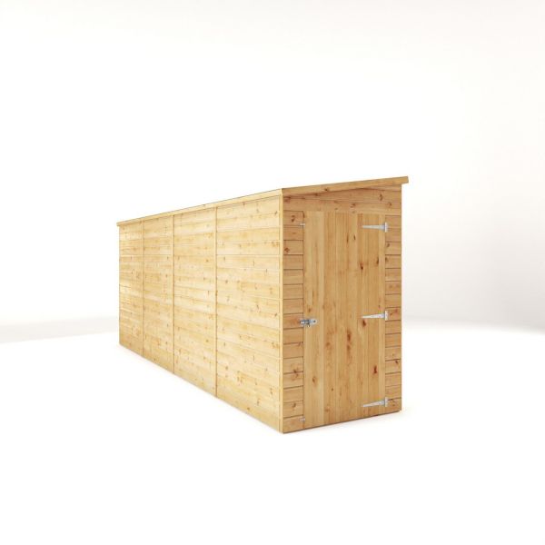 16 x 4 Feet Modular Shiplap Pent - Windowless - Wood - L488 x W127.9 x H203.3 cm