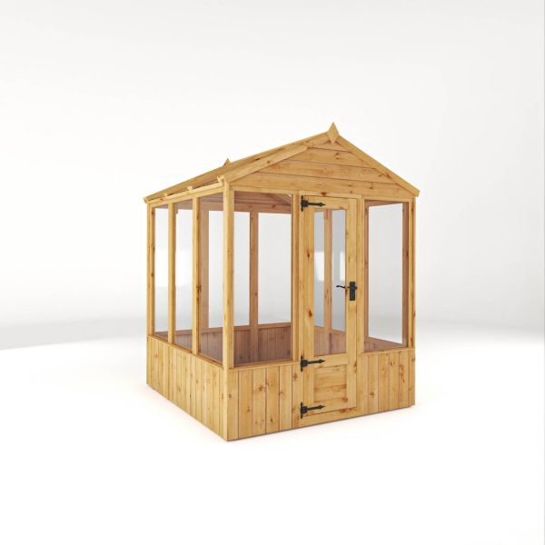 6 x 6 Feet Woodsman Apex Greenhouse - Styrene - L190.6 x W187.3 x H228.6 cm