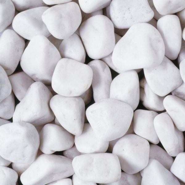 Spanish White Cobbles Aggregate Bulk Bag - 850 kg - L100 x W100 x H80 cm