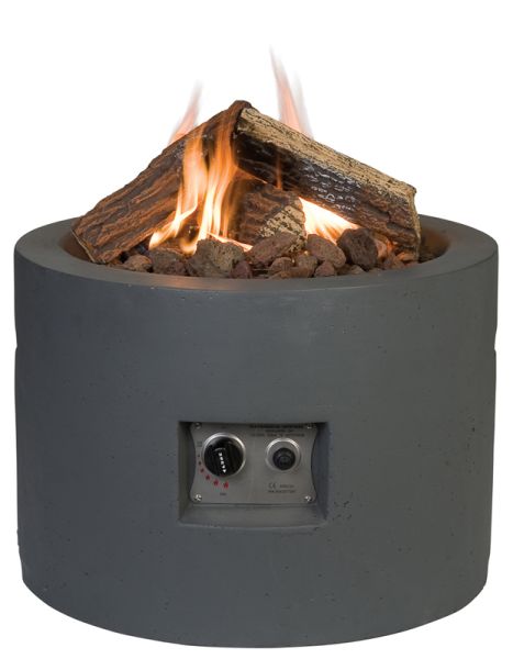 Round Grey Cocoon - Firepit