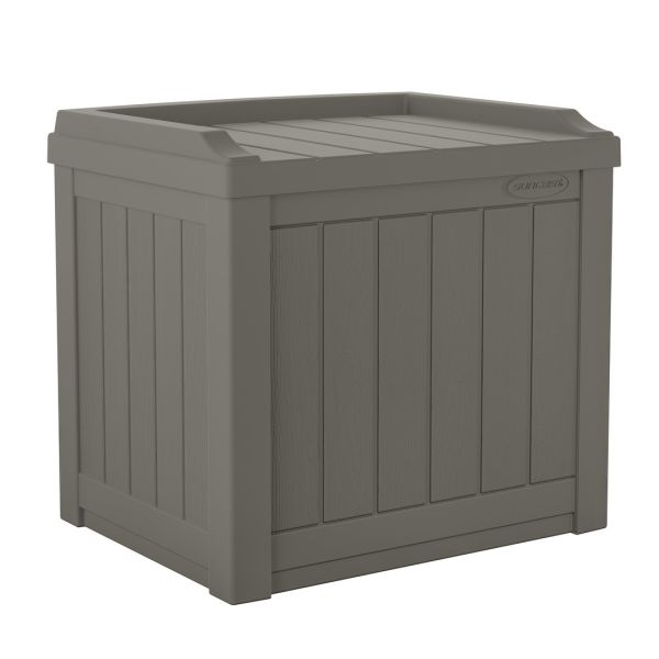 83L Florida Storage Box - Resin - L43 x W56 x H52 cm - Stone Grey